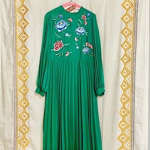 ASOS Embroidered Midi Dress (Worn ONCE)